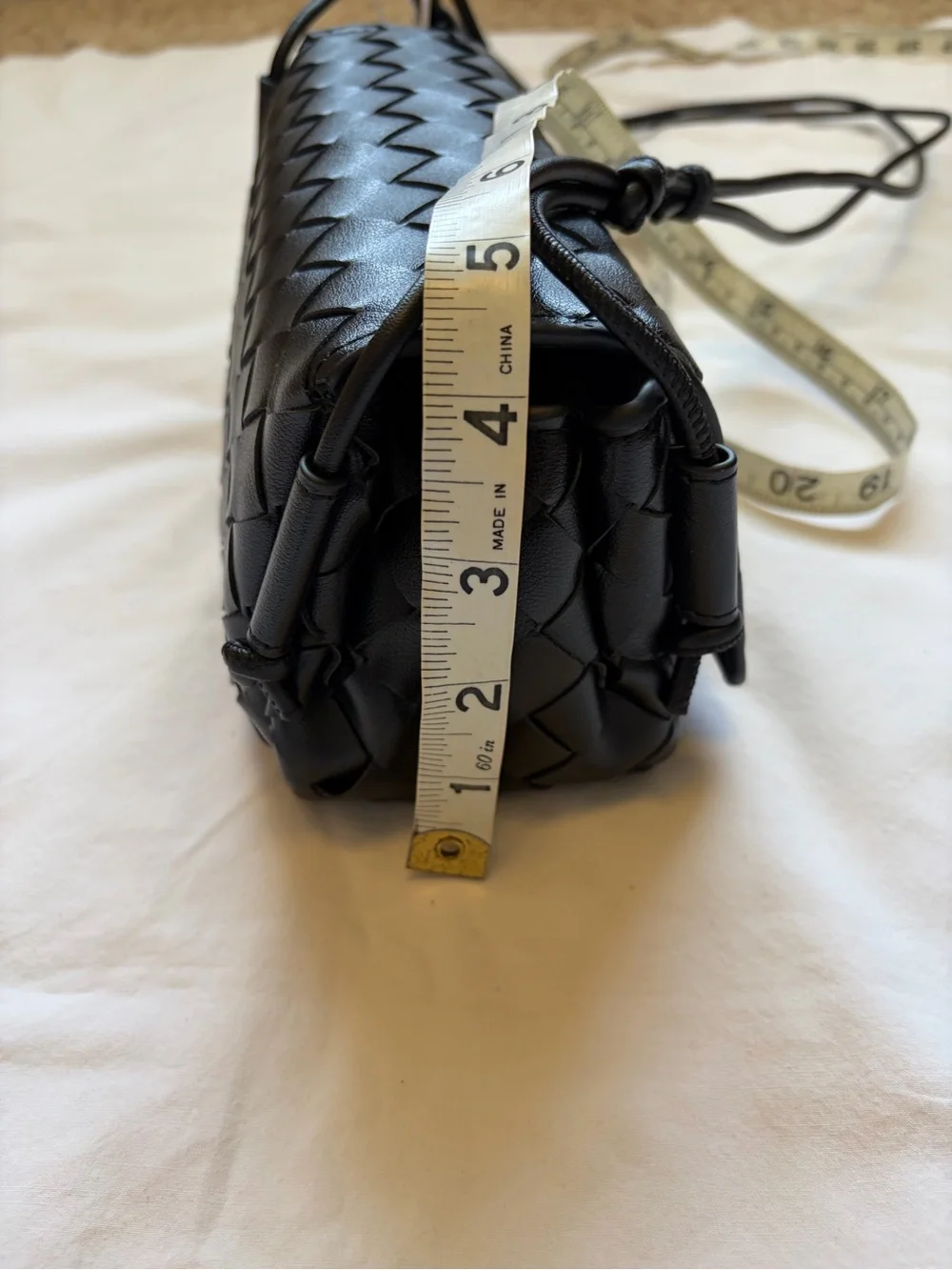 Woven Crossbody Bag - Black